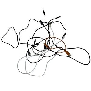 Mixed USB Cable Lot USB-C Micro-USB DC Barrel Jack Charging Data Sync Cords